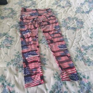 American Flag Leggings